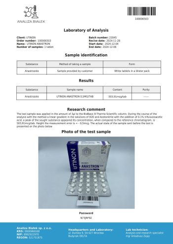 Anastrozole 500 mg